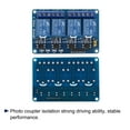 thumbnail image 3 of Unique Bargains Module Relais 4 Canaux 5V Bas Niveau Déclencheur Module Relais Bleu Carte pour DSP, PLC 2 Pack, 3 of 5