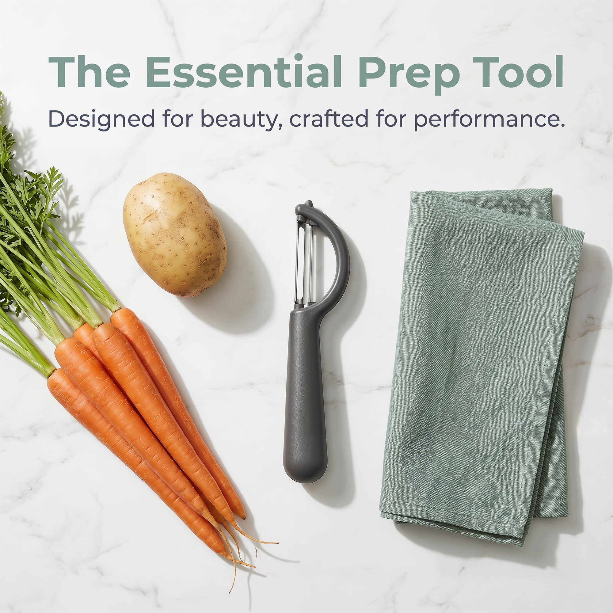 Unique Bargains Plastic Apple and Potato Peeler with Ergonomic Handle Black 6.5x1.4 inch