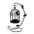 thumbnail image 1 of Candelabro retro ahuecado jaula de pájaros colgante candelabro de hierro linterna decoración del hogar estilo europeo hoja jaula de pájaros candelabro hierro forjado vintage (negro), 1 of 5