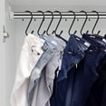 thumbnail image 5 of 6 Inch Large S Hooks for Hanging Plants, Non Slip Vinyl Coated S Hooks Heavy Duty, Metal Black Closet Hanger Hooks for Hanging Plant Jeans Pot Pan Clothes Purses Towel Bags Scarfs- 8 Pack, 5 of 5