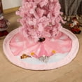 thumbnail image 2 of Xuniizn Christmas Tree Skirt Pink Polyester Tree Skirts for Xmas Decor, Party Festive Merry Christmas Decorations for Home, 2 of 8