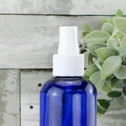 Cornucopia Brands 8oz Blue PLASTIC Spray Bottles w/ White Fine Mist Atomizers (6-Pack); for DIY Home Cleaning, Aromatherapy, Beauty Care