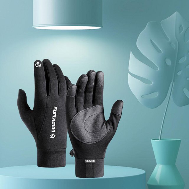 Guantes de conducción de esquí térmicos de invierno DYNWAVEMX negro L Guantes de invierno