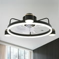 thumbnail image 2 of Bella Depot Flush Mount Ceiling Fan with LED Dimmable Light, Reversible Motor, 6-Speeds, Control with Smart App and Remote, 2 of 11