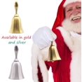 thumbnail image 2 of Hand Bell, 2PCS Call Bell Wedding Bell Dinner Bell Golden and Pewter Classroom Bell for Kids, 2 of 4