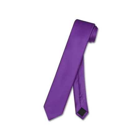 - Vesuvio Napoli Narrow NeckTie Skinny PURPLE INDIGO Men's Thin 2.5