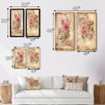 thumbnail image 4 of Designart "Wildflower Floral Rustic Bouquet in Bloom II" Rose Framed Wall Art Set Of 2 - Traditional Pink Framed Wall Art Set Of 2, 4 of 6
