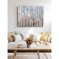 thumbnail image 4 of Blue Brown Forest Wall Art for Living Room, Canvas Picture Wall Decor for Bathroom Bedroom, Modern Oil Painting Art Painting Artwork for Office Kitchen Hallway Dining Room Home Decorations 16"x20", 4 of 8