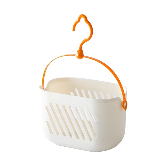 ACDANC Hanging Shower Caddy Plastic Hanging Shower Caddy Basket Portable Kitchen Organizer Storage Basket with Hook for Home