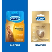 Durex Real Feel Avanti Bare Polyisoprene Non-Latex Condoms, 3 ct (Pack of 3)