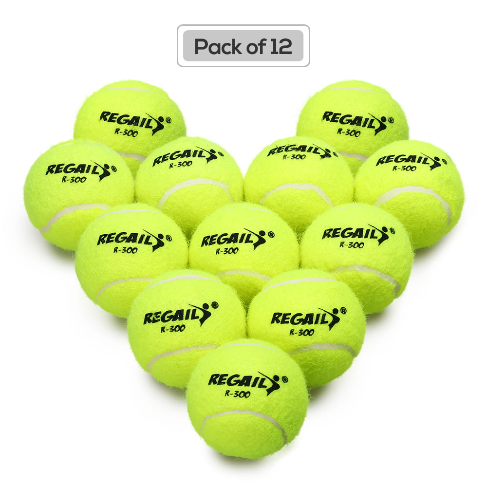 Tickas Pack of 6 Pressureless Tennis Balls with Mesh Bag Rubber Bounce Training Practice Tennis Balls Pet Toy 