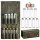 thumbnail image 1 of Bolsa de especias portátil, kit de especias para acampar con 9 tarros de especias, bolsa de almacenamiento de condimentos de lona, organizador de condimentos de viaje para barbacoa de picnic al aire l, 1 of 7