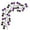Purple, variant on XHKUYI Halloween Garland Lights 6 FT, Black Garland Lights with Orange Pumpkins Purple Spiders and Black Maples Leaves, Battery Operated Spooky Decor for Fireplace, Door, Wall