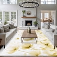 thumbnail image 3 of 5'x7' Area Rugs, Yellow Spring Floral Indoor Outdoor Area Rug for Living Room Bedroom, Summer Botanical Watercolor Vintage Washable Bathroom Rugs Kitchen Floor Carpet Mats Home Decor Aesthetic, 3 of 8