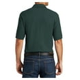 thumbnail image 2 of Yellow Rooster Men's Short Sleeve Core Blend Male Pique Polo Shirt Dark Green S, 2 of 6