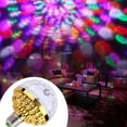 thumbnail image 4 of Anuirheih LED Colorful Ball Light for Party, Golden Little Ball Stage Light 6 Beads Colorful Home RGB Flash KTV Ball, 4 of 7