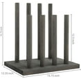 thumbnail image 4 of MyGift 4-Pair Vintage Solid Wood Tall Boot Rack Organizer Stand, Gray, 4 of 6