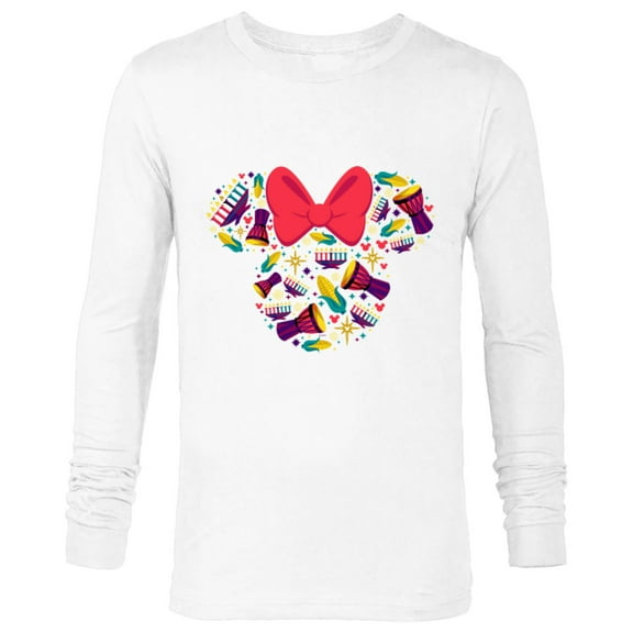 Disney Minnie Mouse Icon Kwanzaa - Long Sleeve T-Shirt for Men – Customized-White