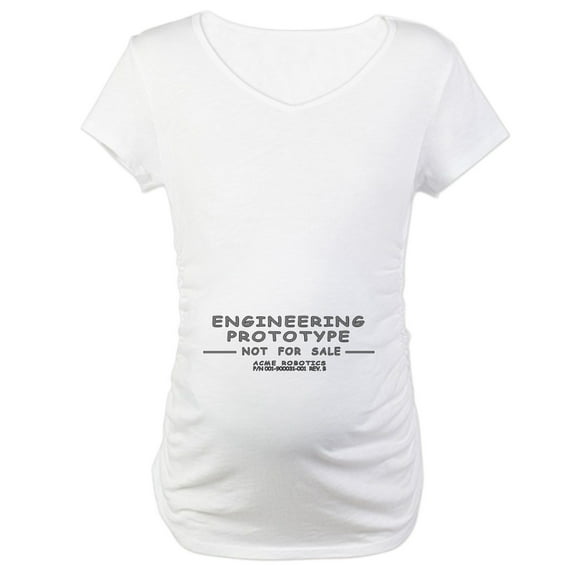 CafePress - Porototype Rev. B Maternity T Shirt - Cotton Maternity T-shirt, Cute & Funny Pregnancy Tee