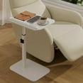 thumbnail image 4 of Promitop TV Tray Sofa Side Table Set of 2 - Multi-Purpose C Table with Swivel Top for Working Reading Eating, 4 of 8