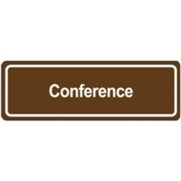 Partners Brand SN501 Conference Door Sign, Brown