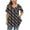Multicolor, variant on Women's Plus Size Short Sleeve Printing Pachwork O-Neck Tops Blouse