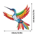 thumbnail image 3 of Huanglei Colorful Hummingbird Wall Decoration Pendant Metal Ornaments Crafts Wall Sticker, 3 of 6