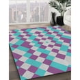 thumbnail image 2 of Ahgly Company Indoor Square Patterned French Lilac Purple Novelty Area Rugs, 5' Square, 2 of 6
