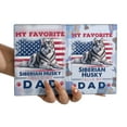 thumbnail image 3 of My Favorite Siberian Husky Calls Me Dad. Happy Father's Day Travel Passport Wallet Husky Dog Lover Gifts PU Leather Passport Holder Cover - 00005, 3 of 5