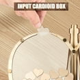 thumbnail image 6 of Keyohome Wedding Guest Book Kit Wooden Heart Shape Guest Book Drop Box for Wedding and Anniversary, 6 of 9