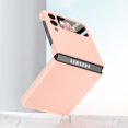 thumbnail image 3 of MonsDirect for 6.7 inch Samsung Galaxy Z Flip 3 5G Case 2021, Slim Hard PC Back Anti-Drop Shockproof Full Coverage with Rear screen Lens Protector Cover for Samsung Galaxy Z Flip 3, Pink, 3 of 6