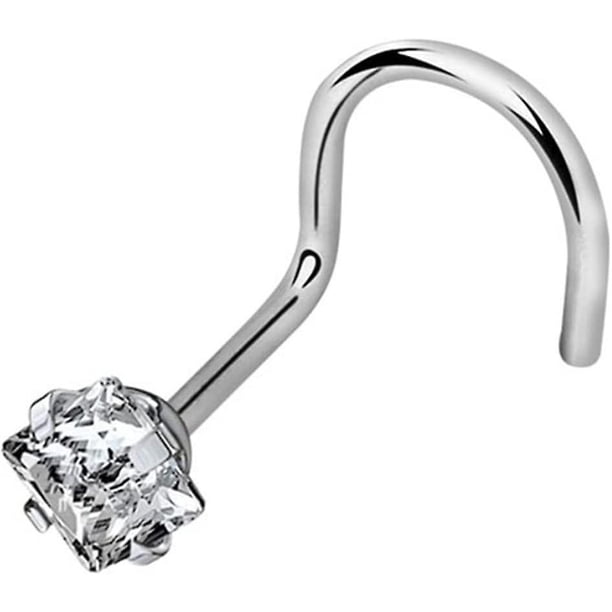 Piercing Para Nariz 20 Unidades – Anillos De Titanio G23 Con Cristal, Joya Hipoalergénica Para Hombre Y Mujer