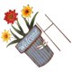 thumbnail image 1 of Small Daisy Wall Decor Metal Daisy Garden Stake for Decor Living Room, 1 of 5