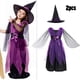 thumbnail image 3 of 2024 Disfraces de cosplay de bruja para niños Disfraz de rol de Halloween Ropa de fiesta temática Ropa de actuación Vestido + Trajes de sombrero, 3 of 5