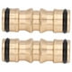 thumbnail image 4 of 2Pcs Pipe Connector Brass Male to Male Quick Connect Hose Joint Tube Fitting Set Kit 1/2in, 4 of 5