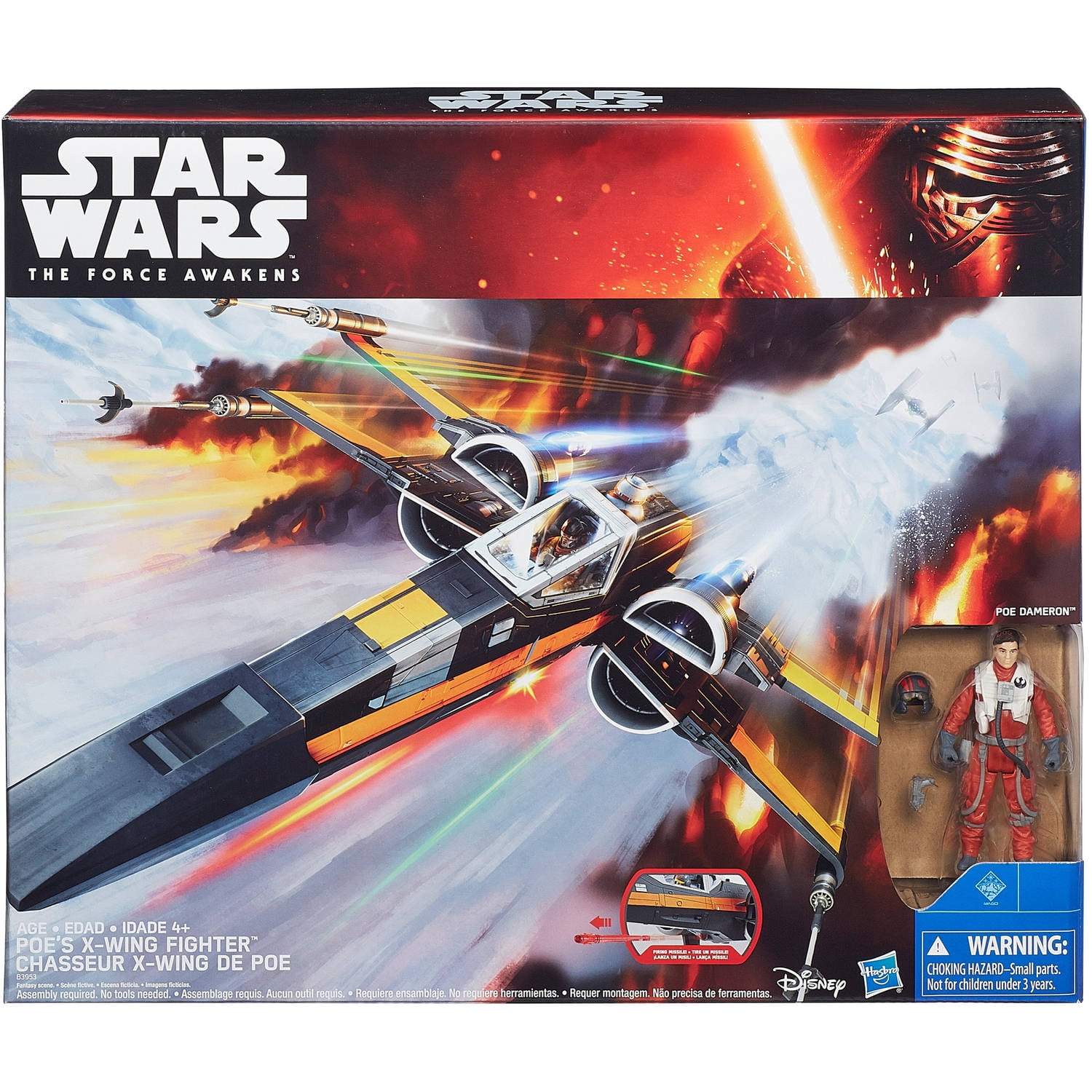 Star Wars The Force Awakens 3 75 Vehicle Poe Dameron S X Wing Walmart Com Walmart Com