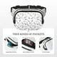 thumbnail image 5 of Fotbe Sea Turtle Cangurera Cuadrada con Estampado de Doble Capa, Bolsa de Cintura Ajustable Mini para Hombres y Mujeres, 5 of 9