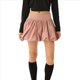thumbnail image 2 of Minifalda Acampanada de Cintura Alta con Volantes para Mujer, Estilo Urbano Rosa XL, 2 of 10