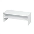 thumbnail image 2 of Patiojoy 2-tier Stackable Shoe Rack 31" Width Organizer Shelf Set of 3 White, 2 of 9