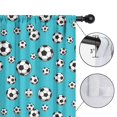 thumbnail image 4 of Kid Curtains,Soccer and Dot Blue Pattern Kid Insulated Curtains Set Of 2,Bedroom Essentials,Toddler Room Decor 42"x54", 4 of 5