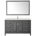 thumbnail image 3 of Wyndham Collection Wcv252560s-Qtz-Unsm58 Daria 60" Free Standing Single Basin Vanity Set -, 3 of 7