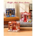 thumbnail image 3 of Rolife Whimsy Toy Shop Miniature House Kit 1:32, DIY Tiny Toy Store Model Building Set, Nostalgic Desk Decor Craft Gift for Adults Beginners, 3 of 5