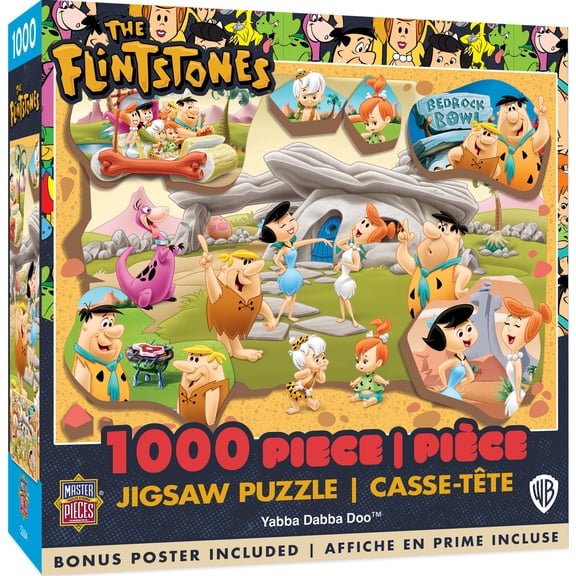 MasterPieces - The Flintstones - Yabba Dabba Doo 1000 Piece Jigsaw Puzzle for Adults
