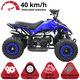 thumbnail image 2 of Cuatrimoto a Gasolina 49 cc 2T Arranque Manual Doble Freno de Disco Embrague Automático Carga Máx 50 kg Hasta 40 km/h - Azul, 2 of 8