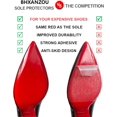 thumbnail image 4 of Red Bottom Shoe Protector Compatible with Christian Louboutin Shoes,Self-Adhesive to Protect & Restore Shoe Bottoms,Anti-Slip Replacement for High Heels (6"x4.5",Mirror Face 4Pcs), 4 of 4