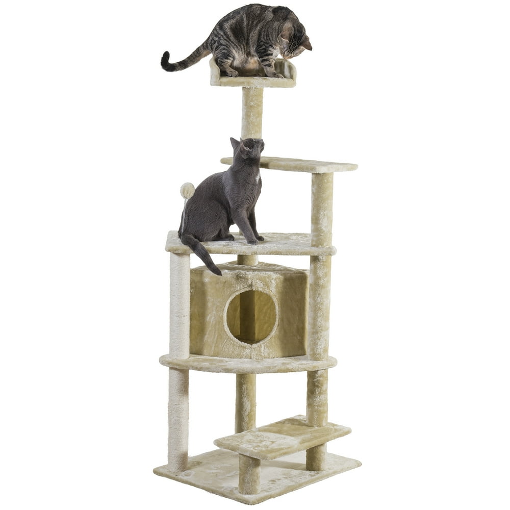 FurHaven Pet Cat Tree Tiger Tough Cat Tree House Furniture for Cats