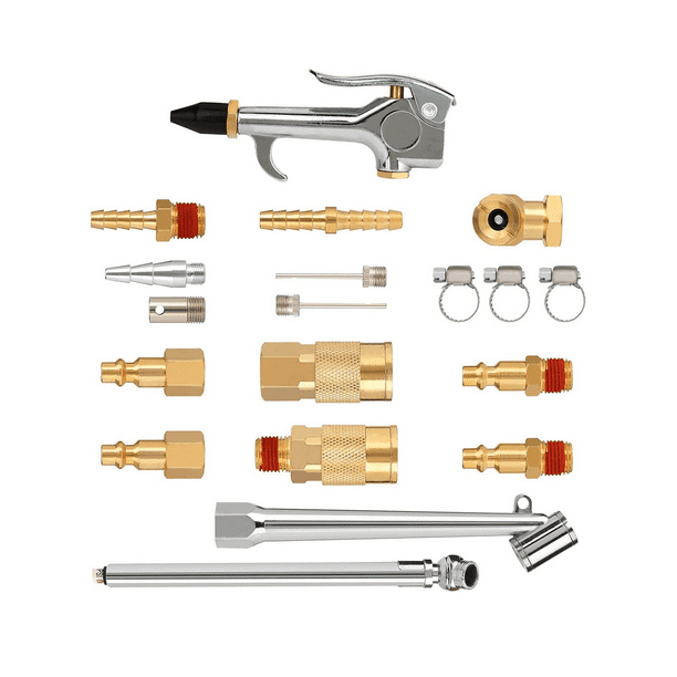 ckepdyeh Air Hose Fittings 1/4 Inch NPT Brass Connect Coupler and Plug