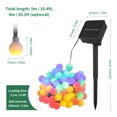 thumbnail image 2 of Cadenas de Luces LED TFixol con energía solar 8m 60LEDs Globo Luces de hadas, 2 of 7