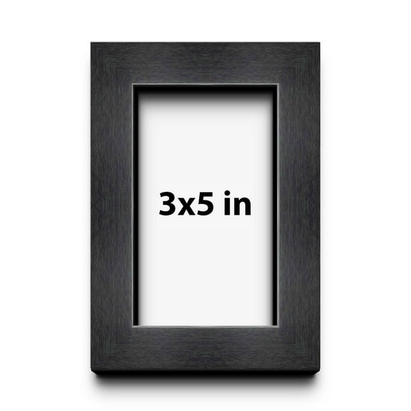 3x5 Black Shadowbox Frame - Interior Size 3x5 by 1 Inches - Made to Display Items Up To 1 Inches Deep