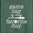 thumbnail image 3 of Instant Message - Game Day Favorite Day - Women's Lightweight French Terry Long Sleeve Shirt, 3 of 6
